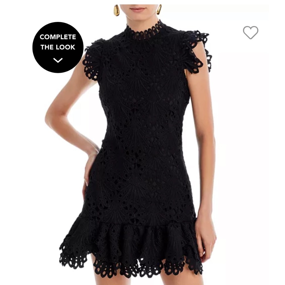 Black Aqua smocked dress